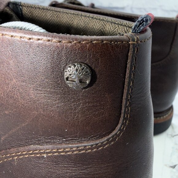 Timberland Earthkeeper Anti Fatigue Brook Park Brown Leather Chukka Boots Sz 9.5 - Picture 5 of 12